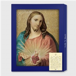 Tavola Lignea del Sacro Cuore di Gesù del Batoni in scatola regalo