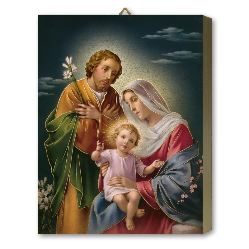 Tavola Lignea della Sacra Famiglia in scatola regalo Tavola Lignea della Sacra Famiglia in scatola regalo