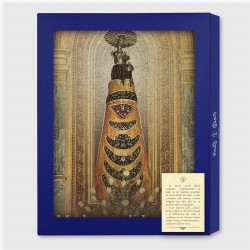 Tavola Lignea dell'icona della Madonna di Loreto in scatola regalo