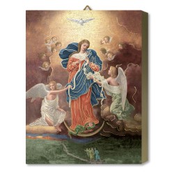 Tavola Lignea della Madonna che scioglie i nodi in scatola regalo