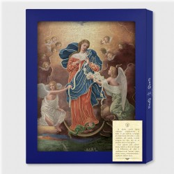 Tavola Lignea della Madonna che scioglie i nodi in scatola regalo