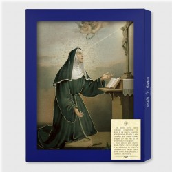 Tavola Lignea di Santa Rita da Cascia in scatola regalo