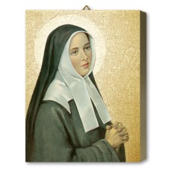 Tavola Lignea di Santa Bernadette in scatola regalo