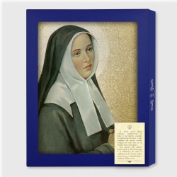 Tavola Lignea di Santa Bernadette in scatola regalo