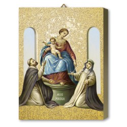 Tavola Lignea della Madonna di Pompei in scatola regalo