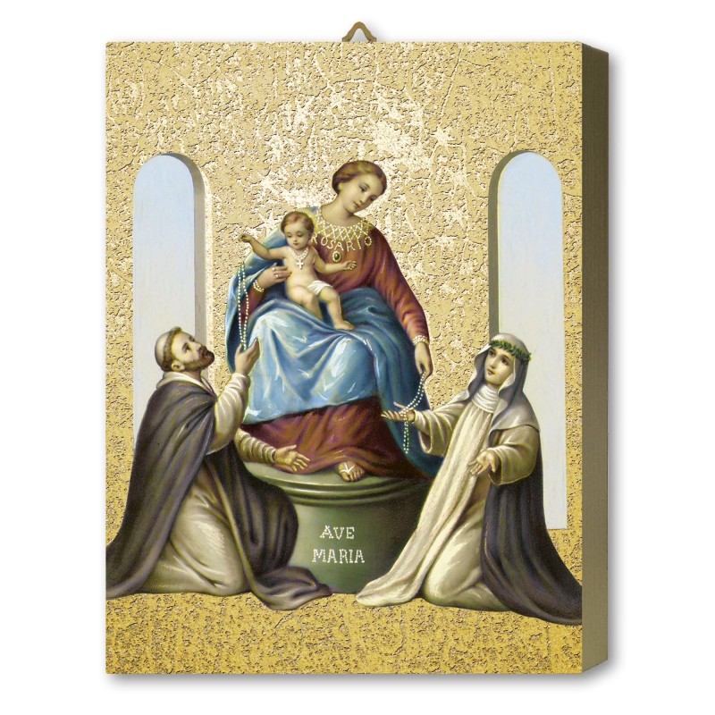 Tavola Lignea della Madonna di Pompei in scatola regalo Tavola Lignea della Madonna di Pompei in scatola regalo