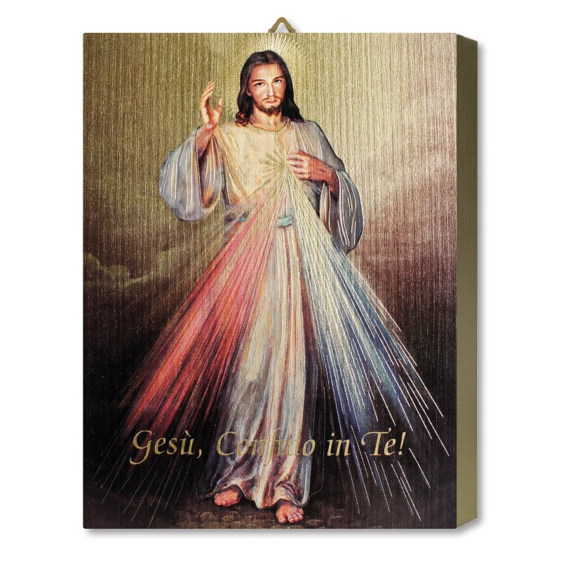 Tavola Lignea del Gesù Misericordioso in scatola regalo Tavola Lignea del Gesù Misericordioso in scatola regalo