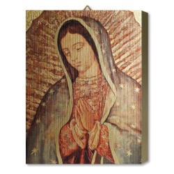 Tavola Lignea della Madonna di Guadalupe in scatola regalo