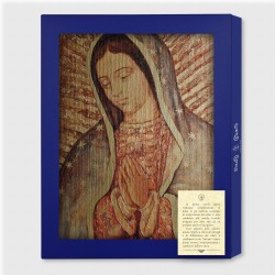 Tavola Lignea della Madonna di Guadalupe in scatola regalo