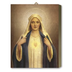 Tavola Lignea del Cuore Immacolato di Maria di Chambers in scatola regalo
