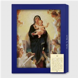 Tavola Lignea di Maria Regina degli Angeli di Bourgerau in scatola regalo