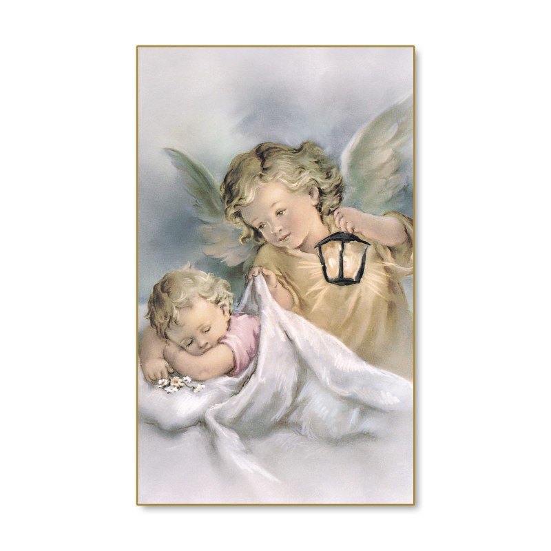 Santino di un angelo con lanterna