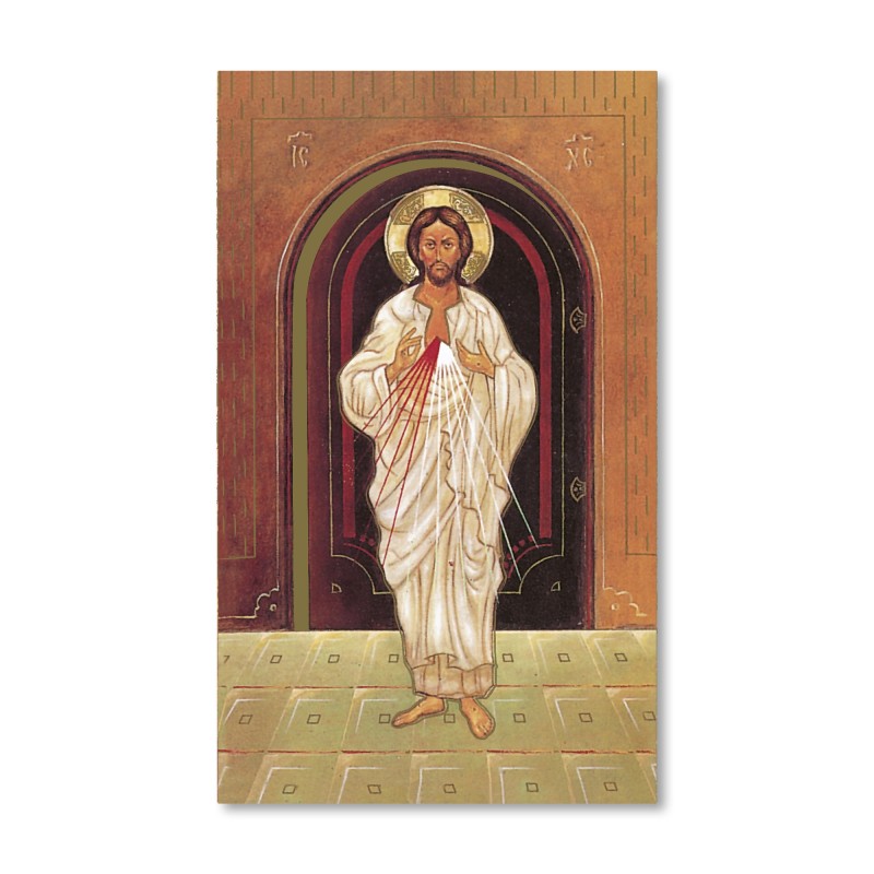 Santino dell'icona di Gesù Misericordioso Santino dell'icona di Gesù Misericordioso