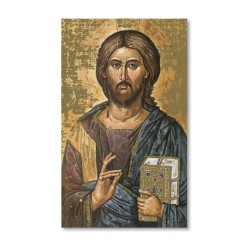 Santino dell'icona di Gesù Pantocratore con il libro chiuso