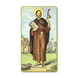 Santino con bordo dorato e angoli stondati di San Giacomo
