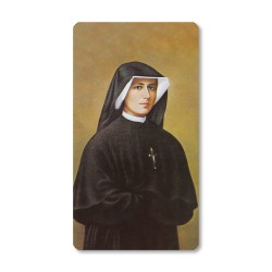 Santino con bordo dorato e angoli stondati di Santa Faustina