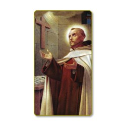 Santino con bordo dorato e angoli stondati di San Giovanni della Croce