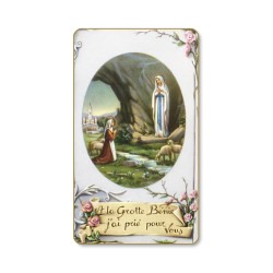 Santino dell'Apparizione di Lourdes vintage