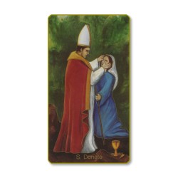 Santino con bordo dorato e angoli stondati di San Donato