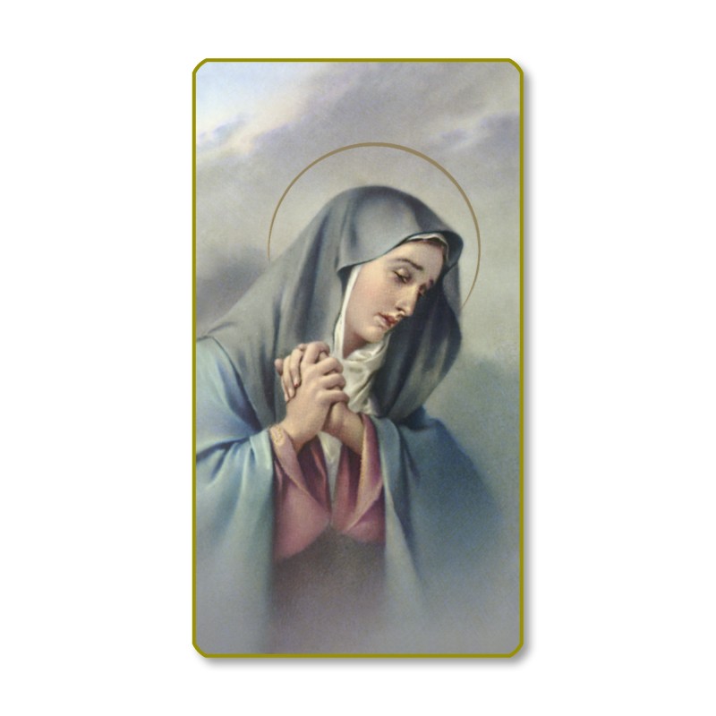 Santino con bordo dorato e angoli stondati della Madonna Addolorata Santino con bordo dorato e angoli stondati della Madonna Addolorata