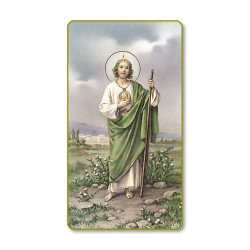Santino con bordo dorato e angoli stondati di San Giuda