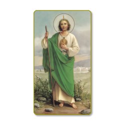 Santino con bordo dorato e angoli stondati di San Giuda