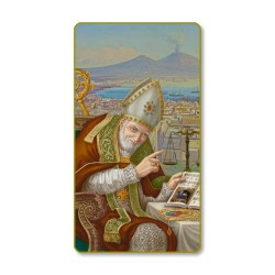 Santino con bordo dorato e angoli stondati di Sant'Alfonso Liguori