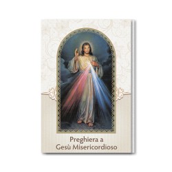 Biglietto in carta perlata con preghiera a Gesù Misericordioso