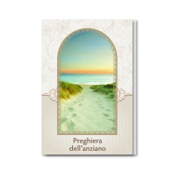 Biglietto in carta perlata con la preghiera dell'anziano