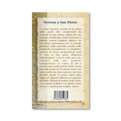 Biglietto con biografia e preghiera a San Pietro