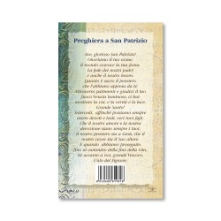 Biglietto con biografia e preghiera a San Patrizio