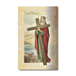 Biglietto con biografia e preghiera a Sant'Elena