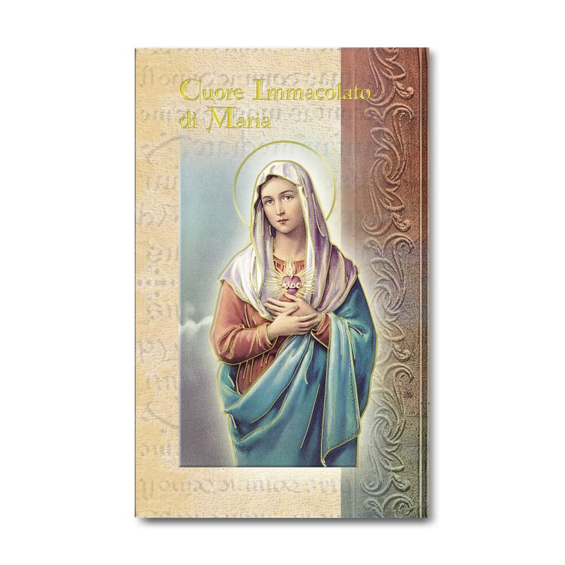 Biglietto con biografia e preghiera al Cuore Immacolato di Maria Biglietto con biografia e preghiera al Cuore Immacolato di Maria