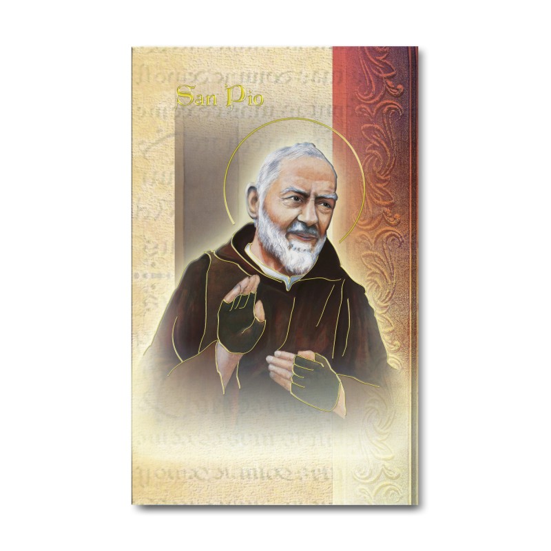 Biglietto con biografia e preghiera a Padre Pio Biglietto con biografia e preghiera a Padre Pio