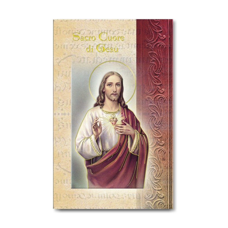 Biglietto con biografia e preghiera al Sacro Cuore di Gesù Biglietto con biografia e preghiera al Sacro Cuore di Gesù