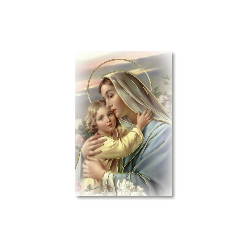 Santino Mignon Madonna con Bambino con oro a caldo Santino Mignon Madonna con Bambino con oro a caldo