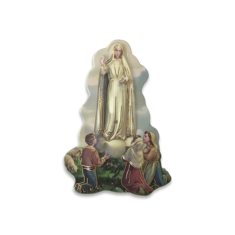 Statuetta magnetica tridimensionale della Madonna di Fatima Statuetta magnetica tridimensionale della Madonna di Fatima