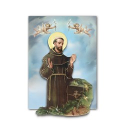 Statuetta magnetica tridimensionale di San Francesco