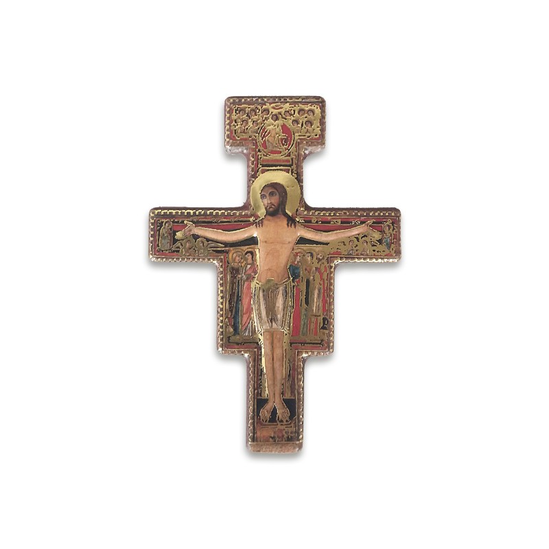 Statuetta magnetica tridimensionale della Croce di San Damiano Statuetta magnetica tridimensionale della Croce di San Damiano