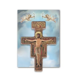 Statuetta magnetica tridimensionale della Croce di San Damiano