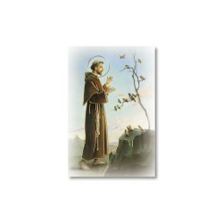 Santino Mignon San Francesco d'Assisi con oro a caldo