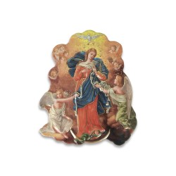 Statuetta magnetica tridimensionale di Maria che scioglie i nodi
