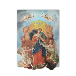 Statuetta magnetica tridimensionale di Maria che scioglie i nodi