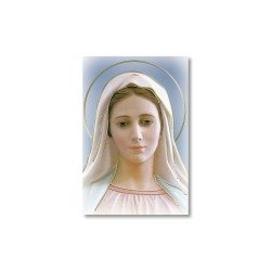 Santino Mignon Madonna di Medjugorie con oro a caldo