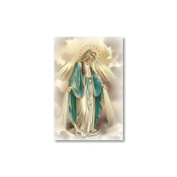 Santino Mignon Madonna Miracolosa con oro a caldo