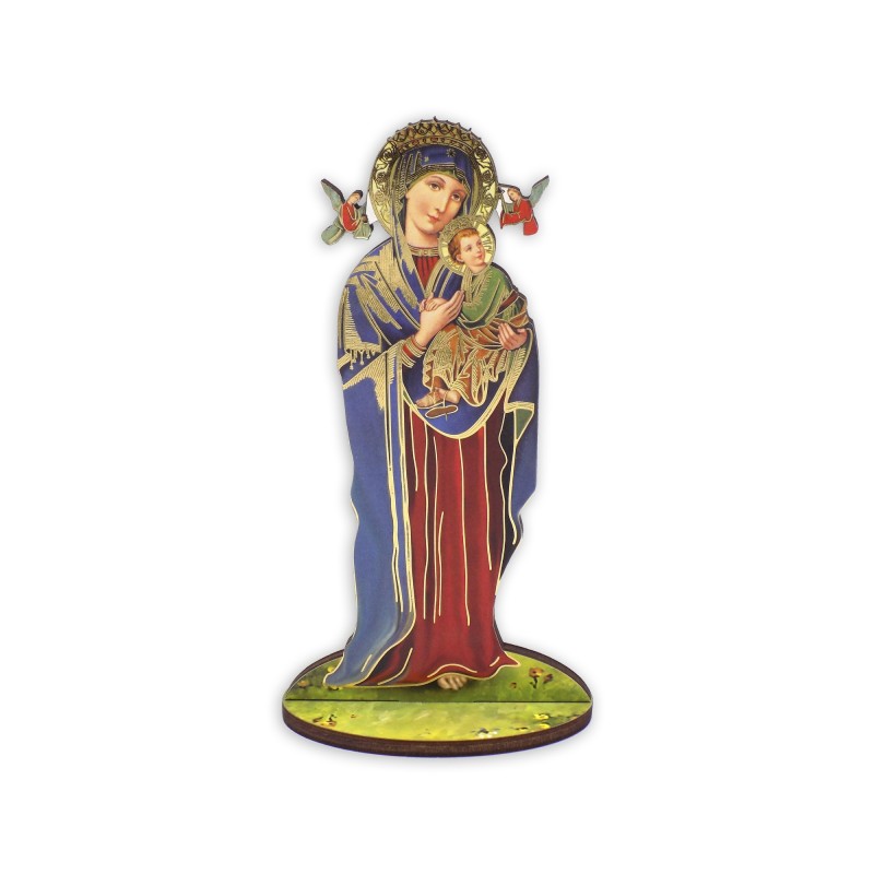 Statuetta bidimensionale del Perpetuo Soccorso con preghiera e biografia Statuetta bidimensionale del Perpetuo Soccorso con preghiera e biografia