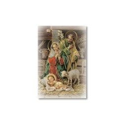 Santino Mignon Natività con oro a caldo