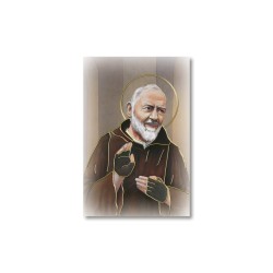 Santino Mignon Padre Pio con oro a caldo