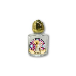 Bottiglietta da 10 ml in vetro con tappo dorato per Acqua Santa Gesù Risorto