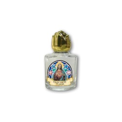 Bottiglietta da 10 ml in vetro con tappo dorato per Acqua Santa Sacro Cuore di Gesù